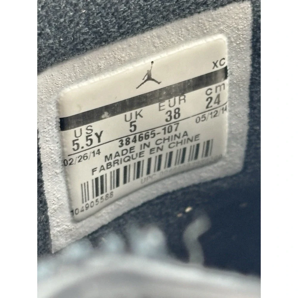 Nike Air Jordan Retro 6 BG GS Sport‎ Blue 384665 107 For Restoration Only